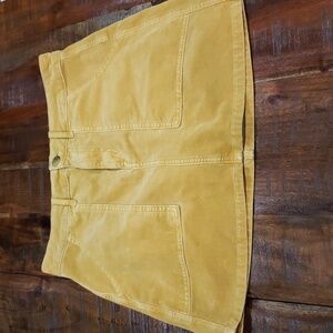 American Eagle Outfitters Mustard Corduroy Skirt